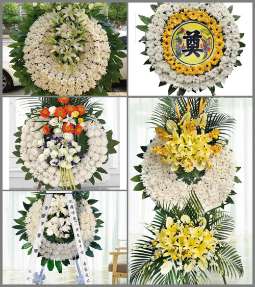 山东青岛平度市李园街道西蟠桃山村花圈速递